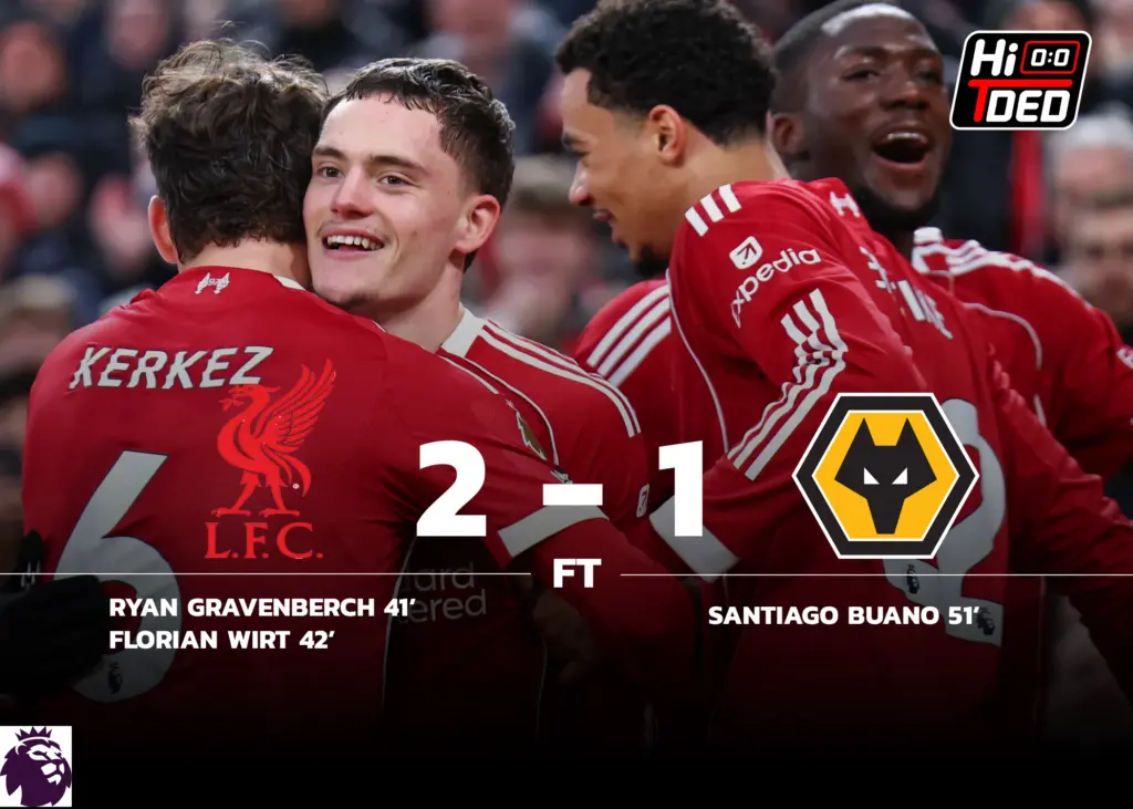 ลิเวอร์พูล 2-1 วูล์ฟส์