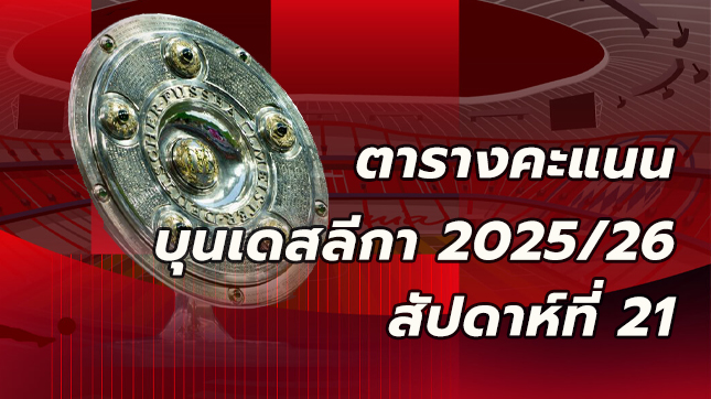ตารางคะแนนบุนเดสลีกา นัด21