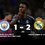 แมนซิตี้ 1-2 เรอัล มาดริด