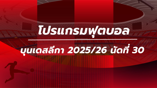 โปรแกรมฟุตบอลบุนเดสลีกา นัดที่30