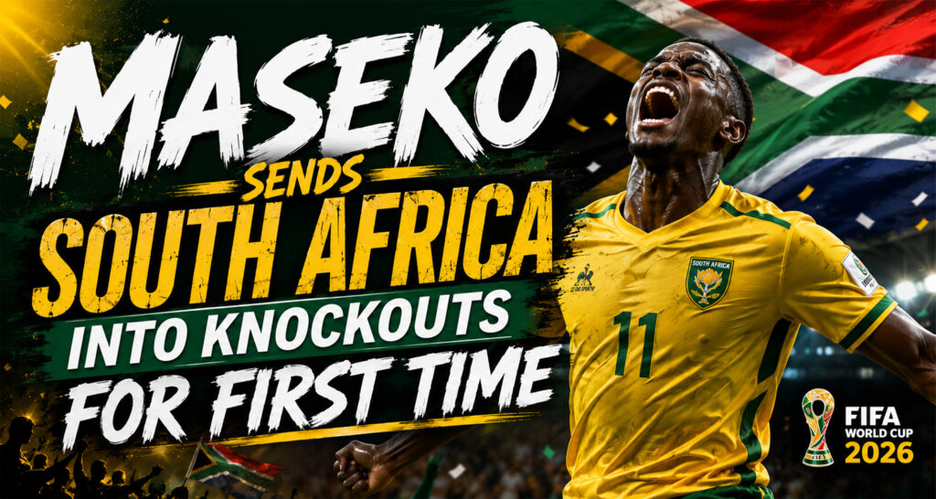 Maseko sends South Africa into knockout