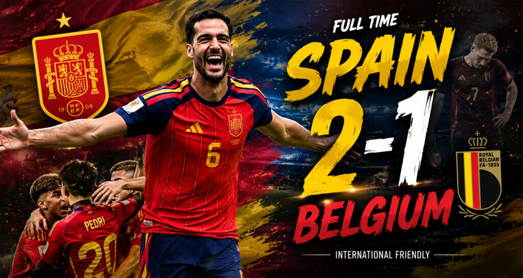Spain 2-1 Belgium