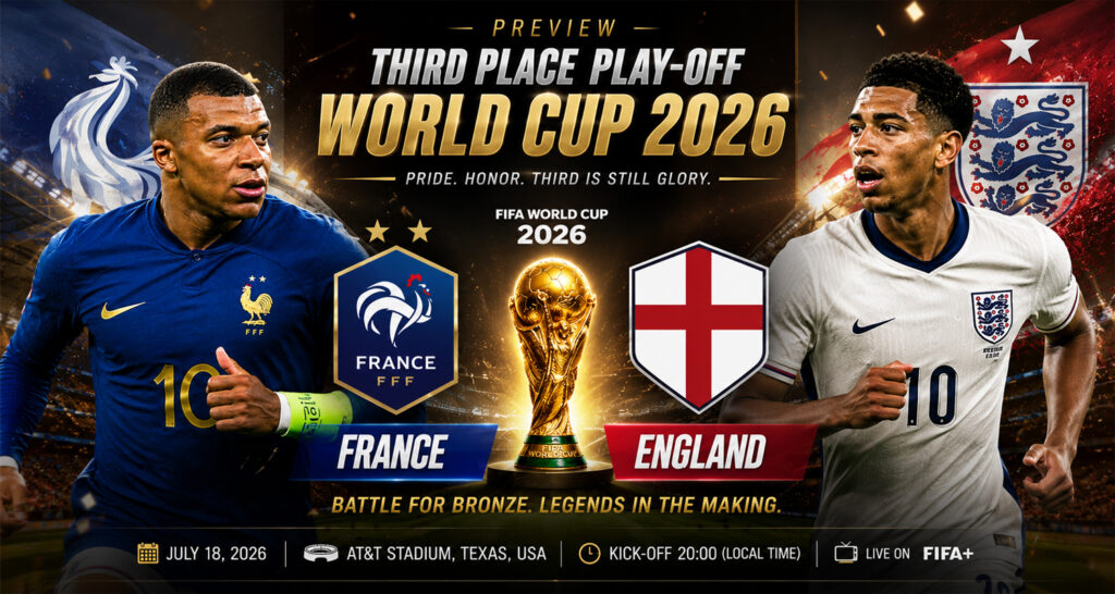 third place world cup 2026 France vs England