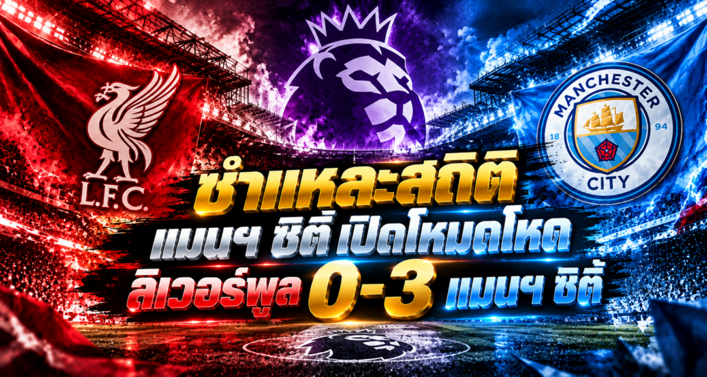 ชำแหละสถิติ แมนฯ ซิตี้ถล่ม 0-3