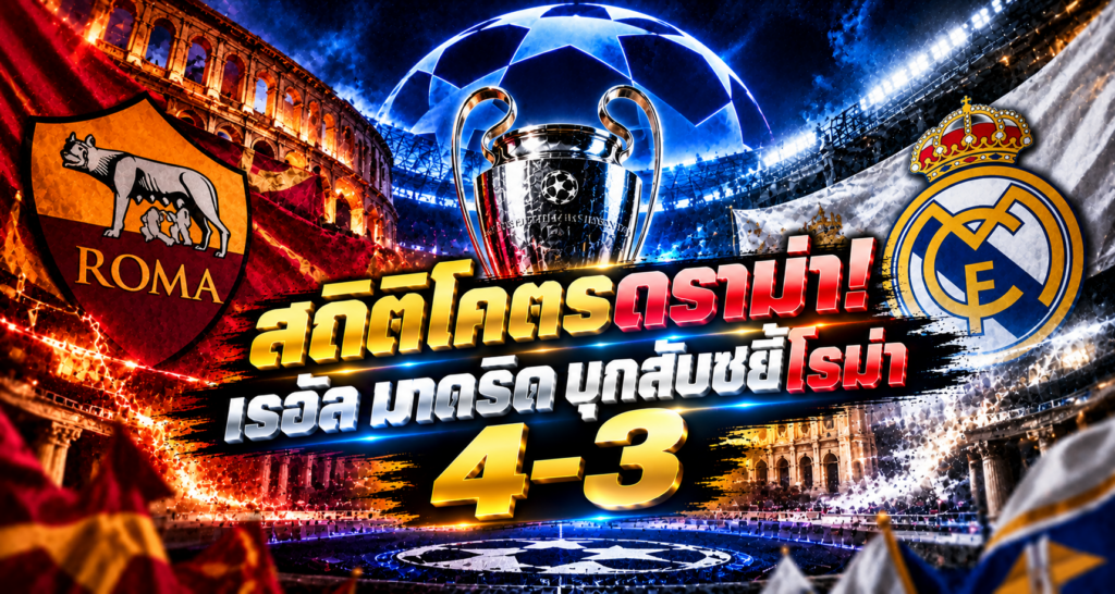 โรม่าเดือด ปะทะ มาดริด 4-3